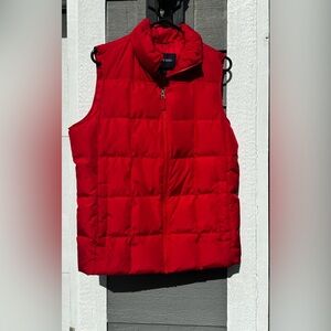 Lands' End Womens 10-12 Red vest